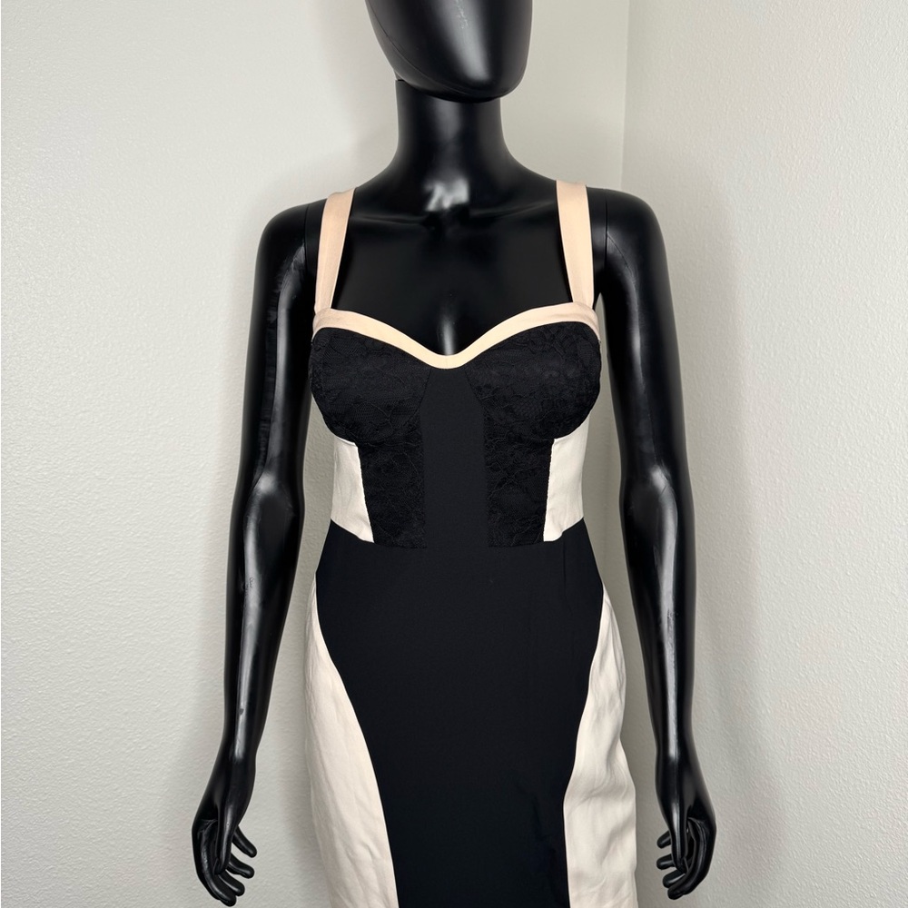 Rebecca Minkoff Cream and Tan Dress
